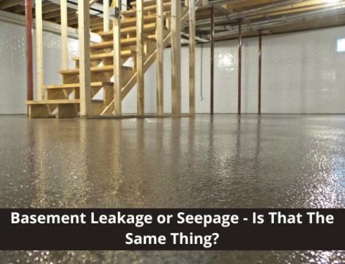 Basement Leakage or Seepage – Is That The Same Thing?